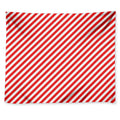 Red And White Candy Cane Striped Print Tapestry