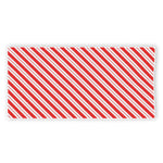 Red And White Candy Cane Stripes Print Beach Towel