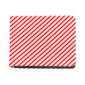 Red And White Candy Cane Stripes Print Bifold Wallet