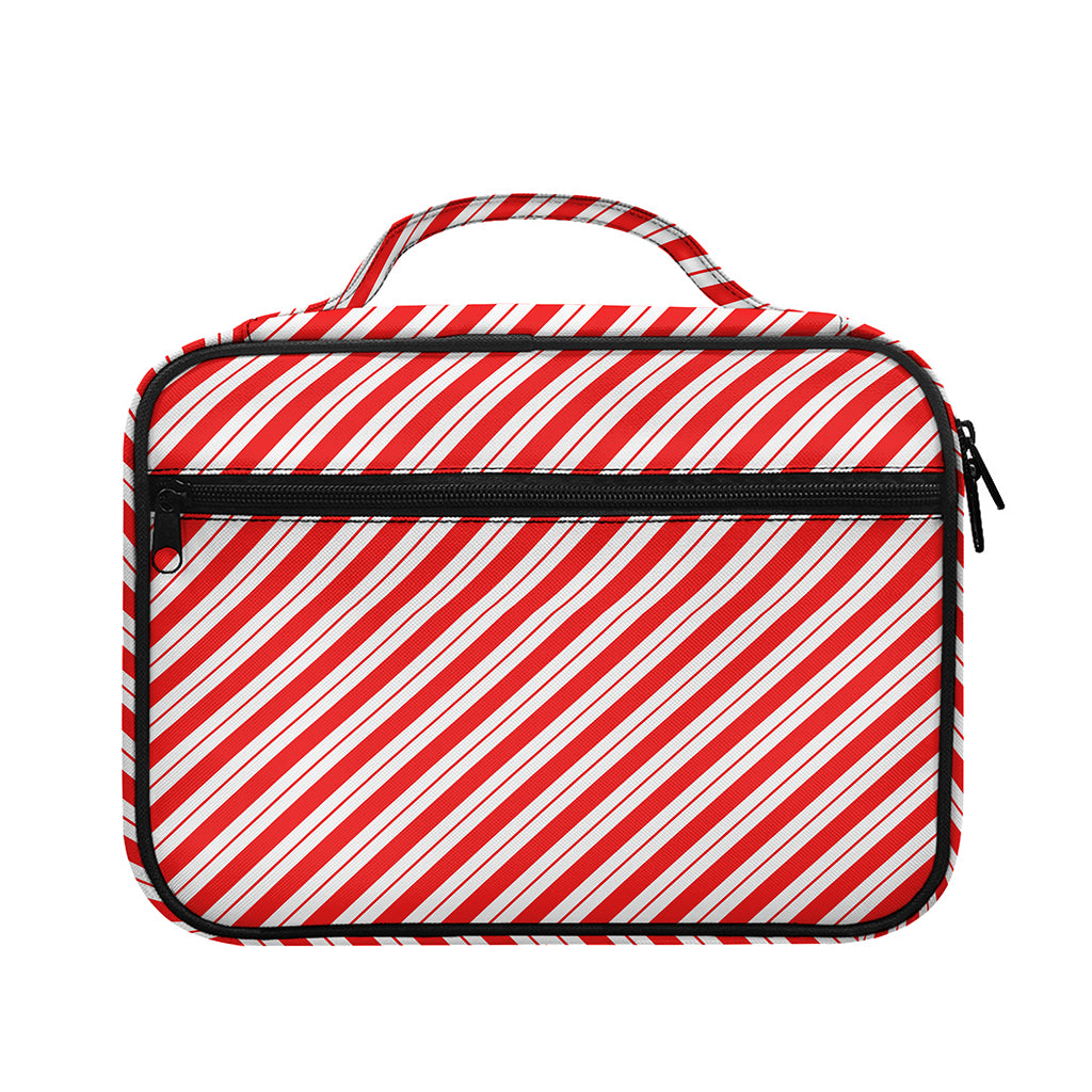Red And White Candy Cane Stripes Print Briefcase Bible Bag