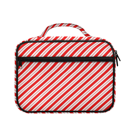 Red And White Candy Cane Stripes Print Briefcase Bible Bag