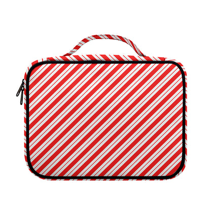 Red And White Candy Cane Stripes Print Briefcase Bible Bag