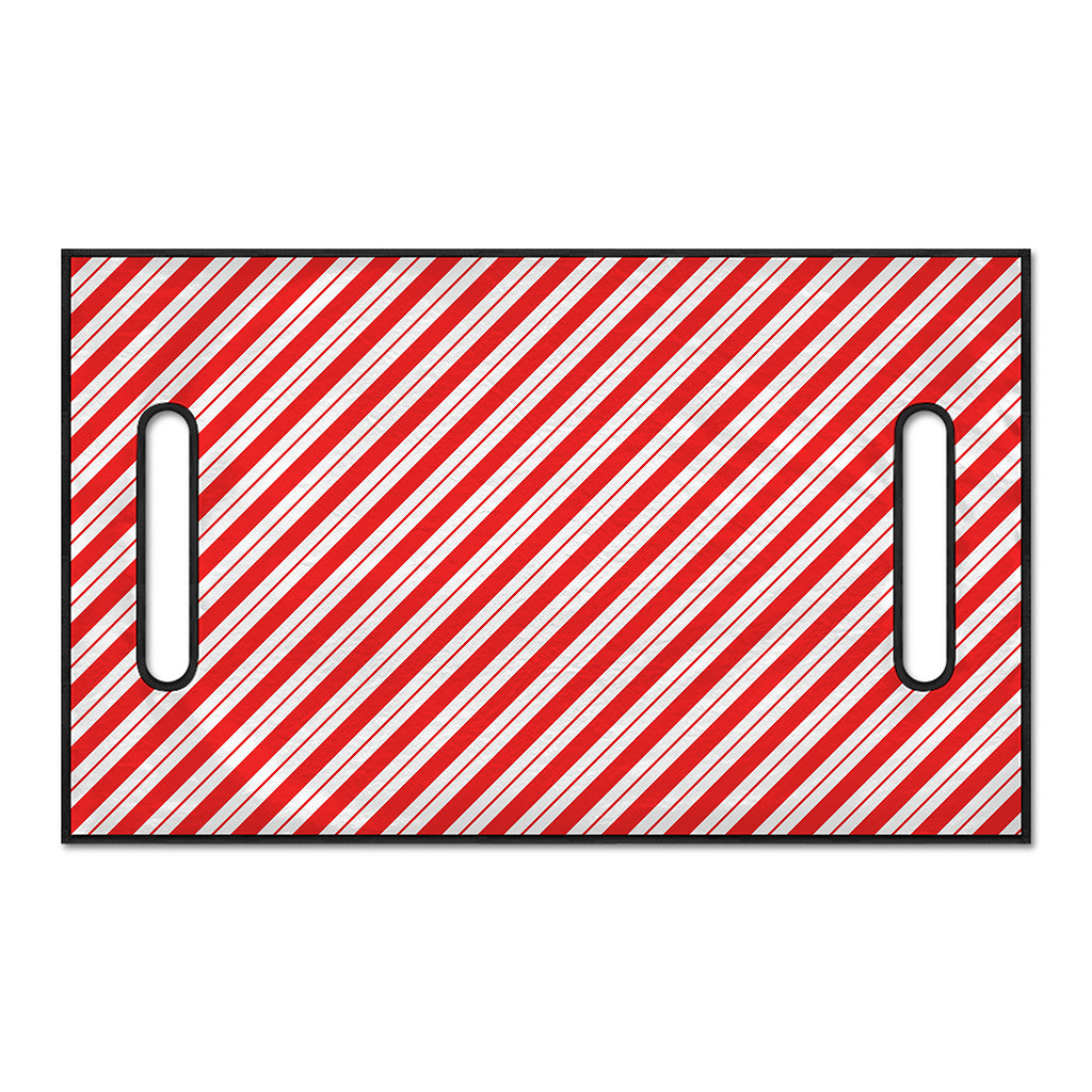 Red And White Candy Cane Stripes Print Golf Cart Seat Cover