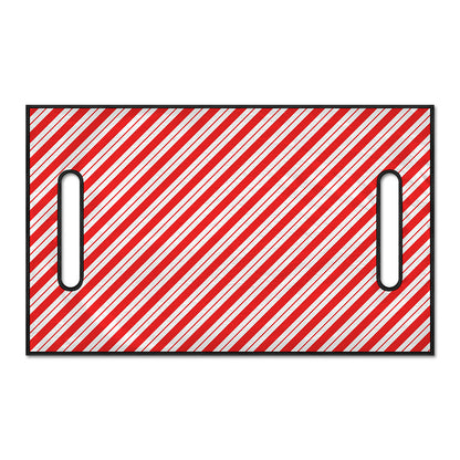 Red And White Candy Cane Stripes Print Golf Cart Seat Cover