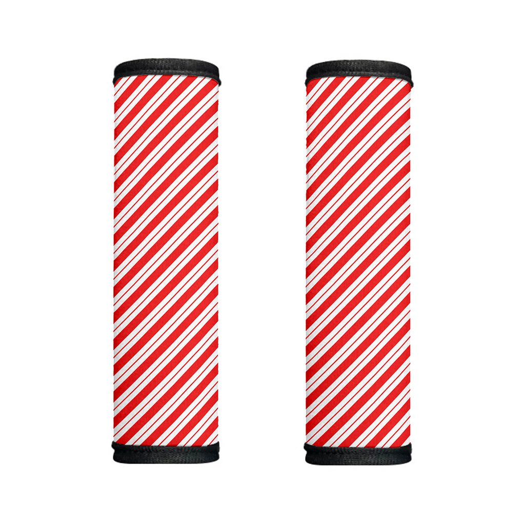 Red And White Candy Cane Stripes Print Handle Covers