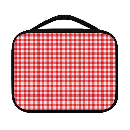Red And White Check Pattern Print Classic Bible Case