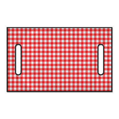Red And White Check Pattern Print Golf Cart Seat Cover