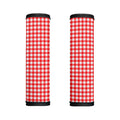 Red And White Check Pattern Print Handle Covers