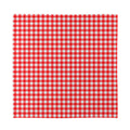 Red And White Check Pattern Print Silk Bandana