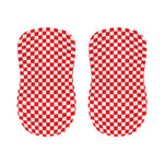 Red And White Checkered Pattern Print Bar Stool Covers