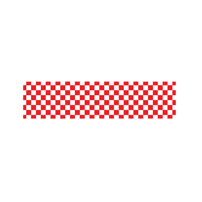 Red And White Checkered Pattern Print Bed Runner