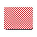 Red And White Checkered Pattern Print Bifold Wallet