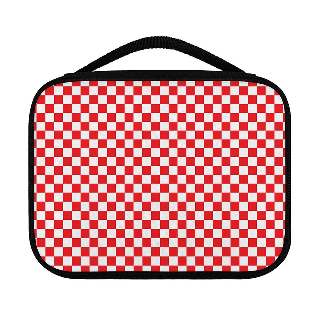 Red And White Checkered Pattern Print Classic Bible Case