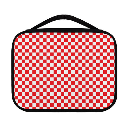 Red And White Checkered Pattern Print Classic Bible Case