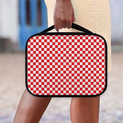 Red And White Checkered Pattern Print Classic Bible Case