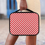Red And White Checkered Pattern Print Classic Bible Case
