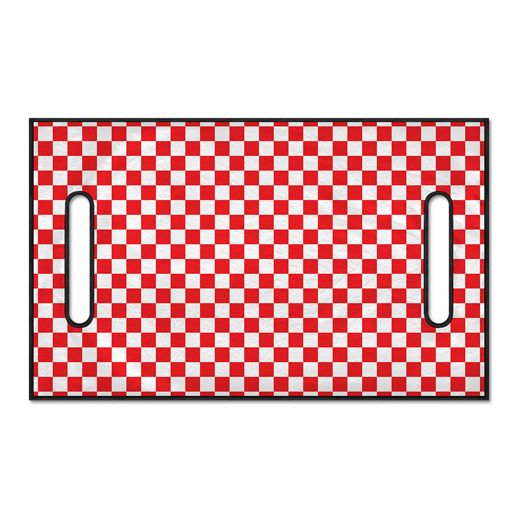 Red And White Checkered Pattern Print Golf Cart Seat Cover