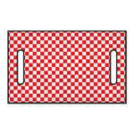 Red And White Checkered Pattern Print Golf Cart Seat Cover