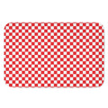 Red And White Checkered Pattern Print Indoor Door Mat