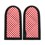 Red And White Checkered Pattern Print Skillet Handle Cover