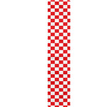 Red And White Checkered Pattern Print Table Runner