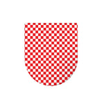 Red And White Checkered Pattern Print Toilet Lid Cover