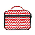 Red And White Chevron Pattern Print Briefcase Bible Bag