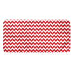 Red And White Chevron Pattern Print Towel