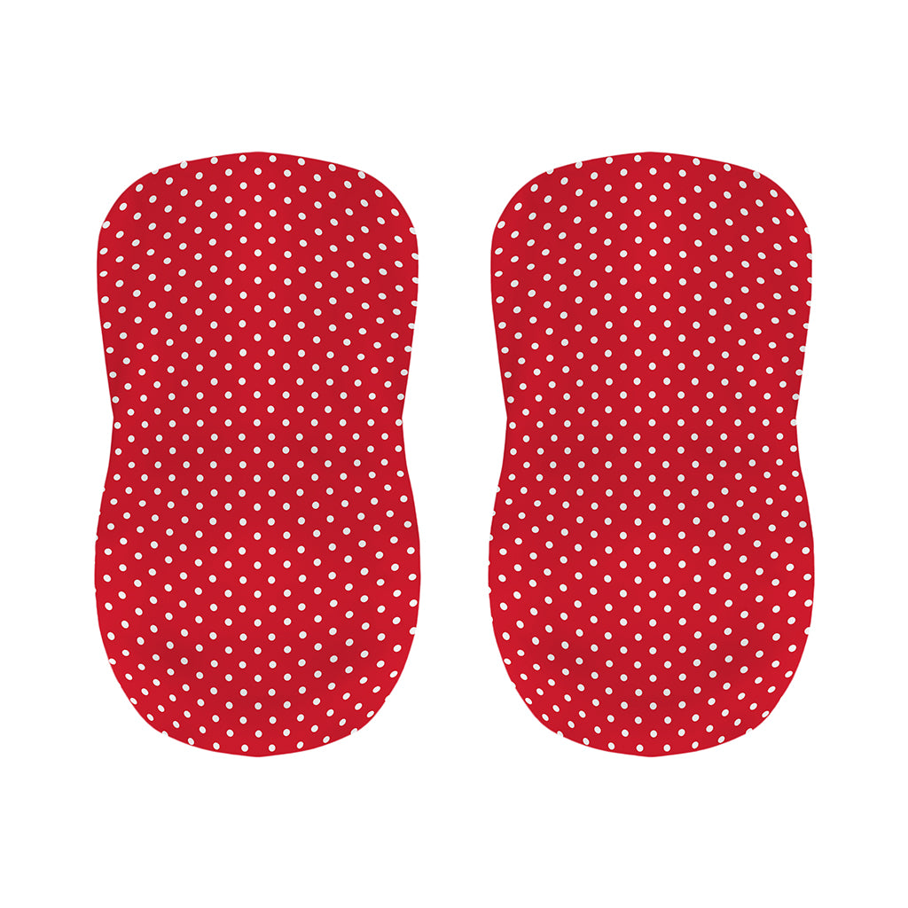 Red And White Christmas Dots Print Bar Stool Covers