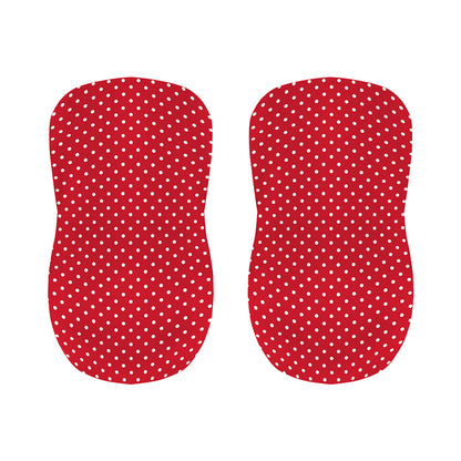 Red And White Christmas Dots Print Bar Stool Covers