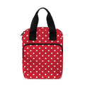 Red And White Christmas Dots Print Bible Tote Bag