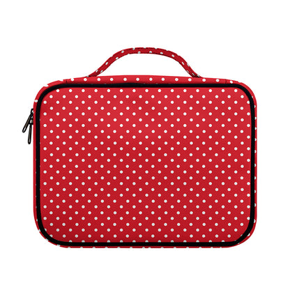 Red And White Christmas Dots Print Briefcase Bible Bag
