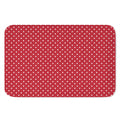 Red And White Christmas Dots Print Indoor Door Mat