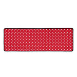 Red And White Christmas Dots Print Long Kitchen Mat