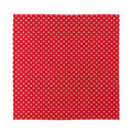 Red And White Christmas Dots Print Silk Bandana
