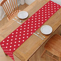 Red And White Christmas Dots Print Table Runner