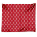 Red And White Christmas Dots Print Tapestry
