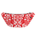 Red And White Damask Pattern Print Fanny Pack