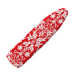 Red And White Damask Pattern Print Ironing Board Cover