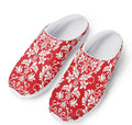 Red And White Damask Pattern Print Mesh Casual Shoes