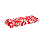 Red And White Damask Pattern Print Piano Keyboard Cover