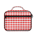 Red And White Gingham Pattern Print Briefcase Bible Bag