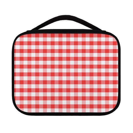 Red And White Gingham Pattern Print Classic Bible Case