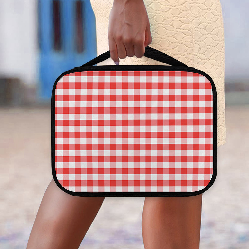 Red And White Gingham Pattern Print Classic Bible Case