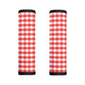 Red And White Gingham Pattern Print Handle Covers