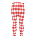 Red And White Gingham Pattern Print Men's Leggings