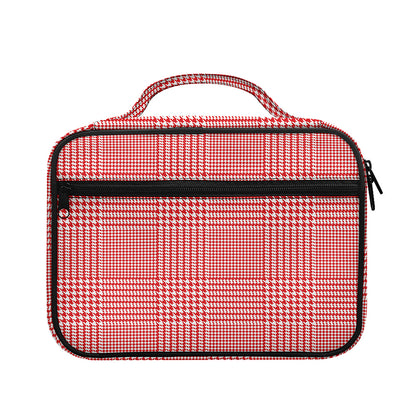 Red And White Glen Plaid Print Briefcase Bible Bag