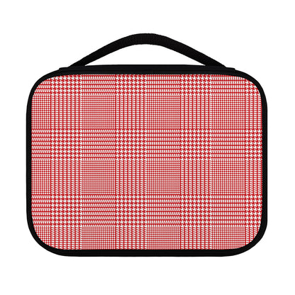 Red And White Glen Plaid Print Classic Bible Case