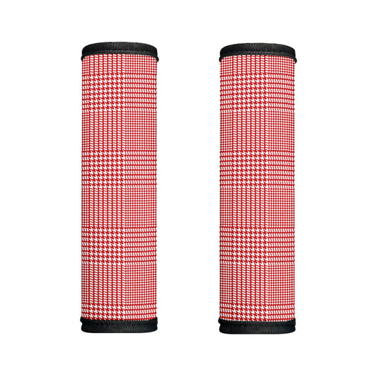 Red And White Glen Plaid Print Handle Covers
