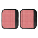 Red And White Glen Plaid Print Handle Covers